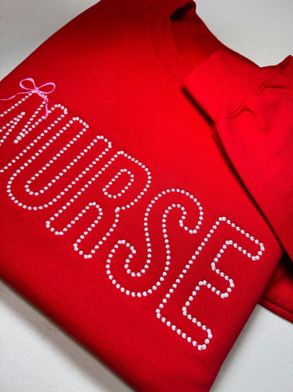 Nurse Bow Sweatshirt