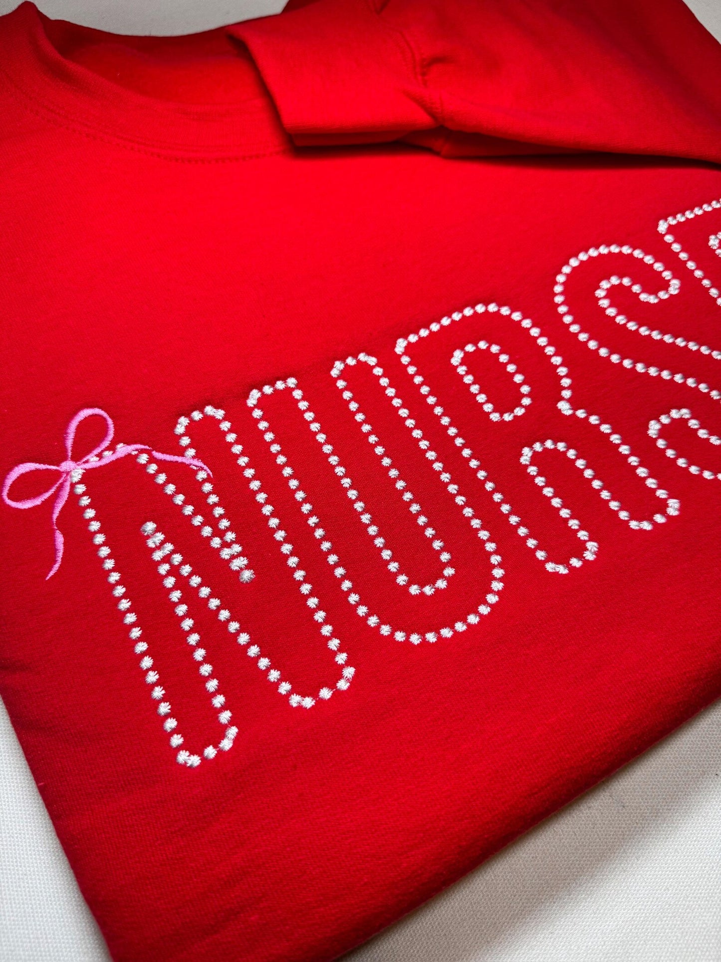 Nurse Bow Sweatshirt