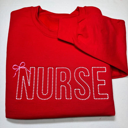 Nurse Bow Sweatshirt