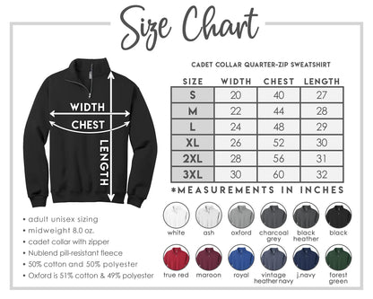 Medical Professional Cadet 1/4 Zip Sweatshirt